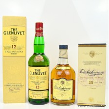 DALWHINNIE 15 YEAR OLD   GLENLIVET 12 YEAR OLD