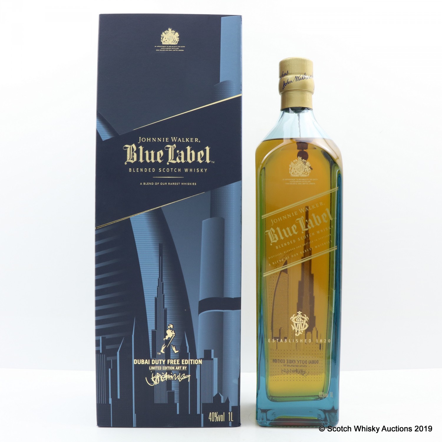Johnnie Walker Blue Label Dubai Edition 1L The 103rd Auction Scotch Whisky Auctions