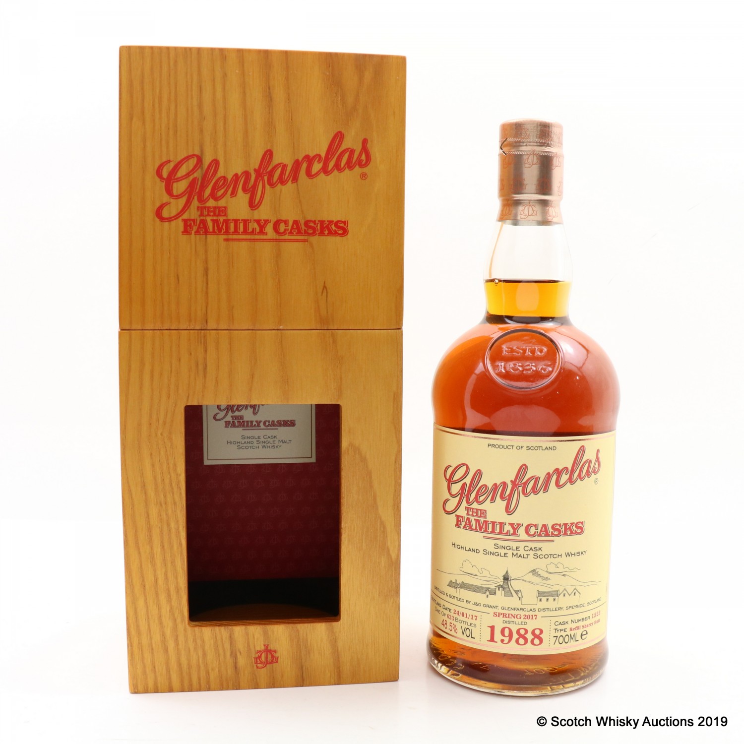 Glenfarclas 1988 Family Cask 1523 The 103rd Auction Scotch Whisky