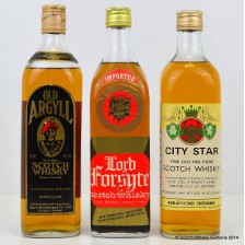 OLD ARGYLL BLEND  CITY STAR   LORD FORSYTE