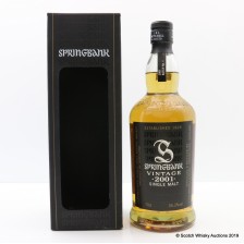Springbank 2001 Vintage