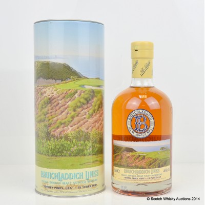 Bruichladdich Links Torrey Pines USA 15 Year Old Signed By Jim McEwan